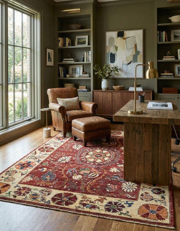 5' x 6' 9 Hand Knotted Ariana Ziegler Rug