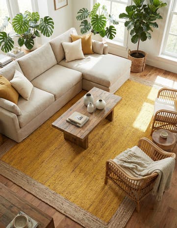 9' x 12' 2 Handmade Braided Jute Rug
