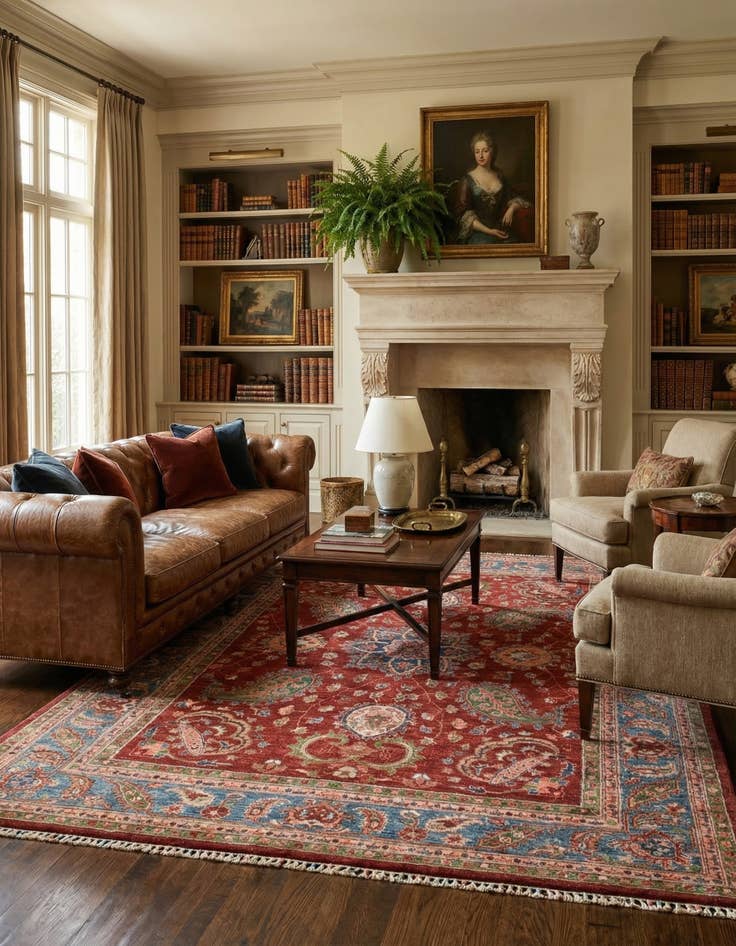 Detail image of  5' 7 x 7' 10  Hand Knotted Ariana Ziegler Rug