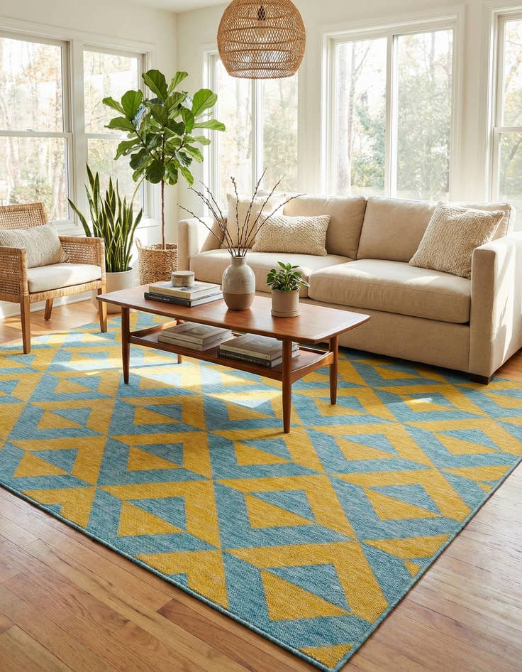 Detail image of 7' 10 x 10'  Washable Jill Zarin Napa Indoor / Outdoor Rug