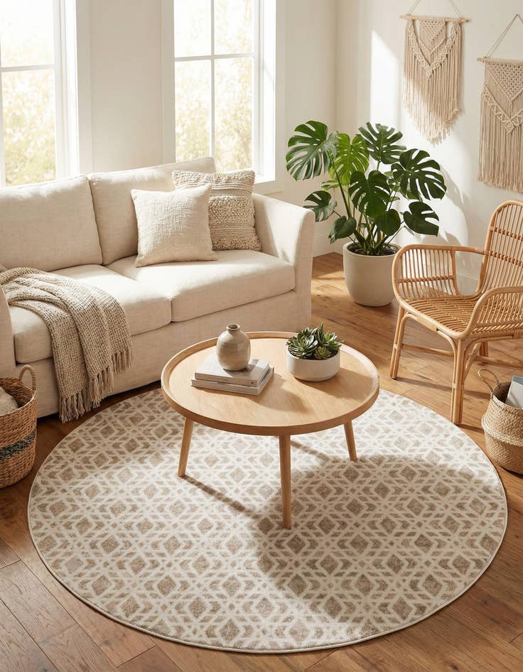 Detail image of 7' 10 x 7' 10 Laguna Round Rug