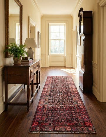 3' 3 x 10' 9 Hand Knotted Ultra Vintage Persian Wool Runner Rug
