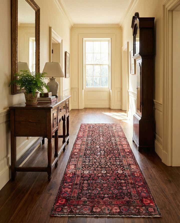 3' 3 x 10' 9 Hand Knotted Ultra Vintage Persian Wool Runner Rug