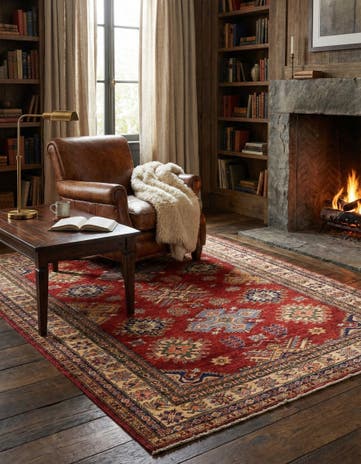 5' x 6' 6 Hand Knotted Kazak Oriental Rug