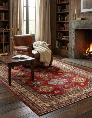 5' x 6' 6 Hand Knotted Kazak Oriental Rug