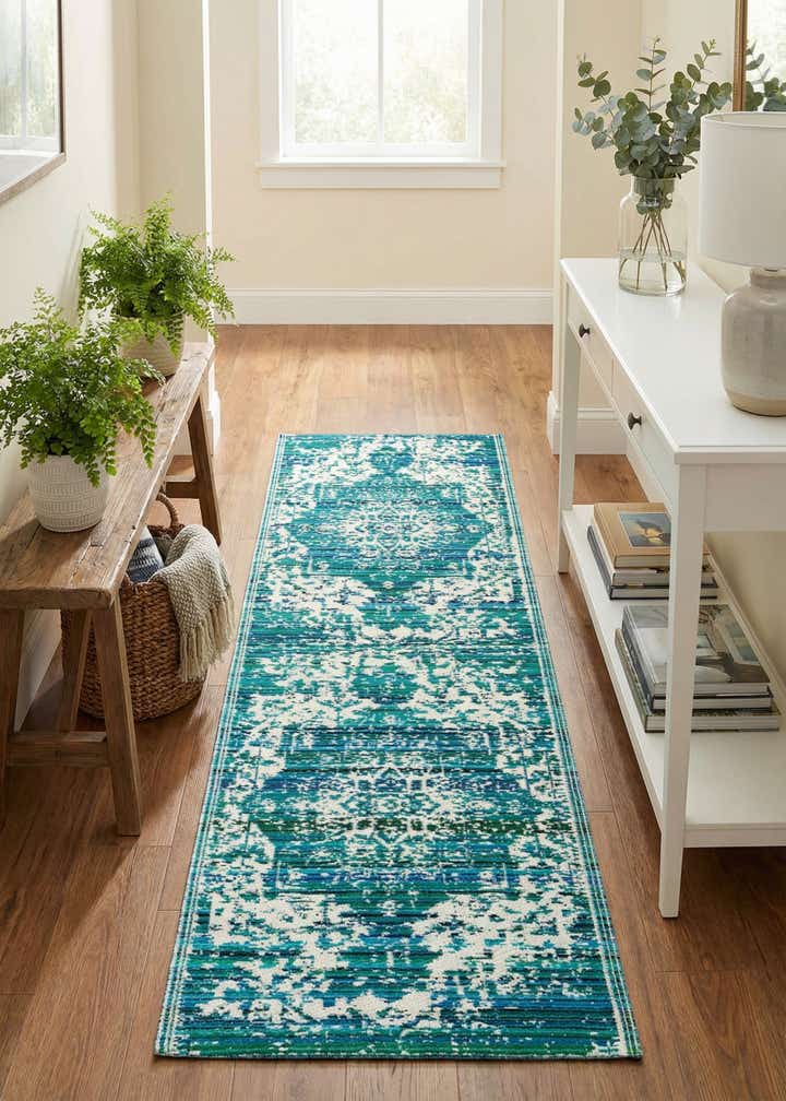 2' x 6' Easy-Clean Vista Breeze Indoor / Outdoor Runner Rug