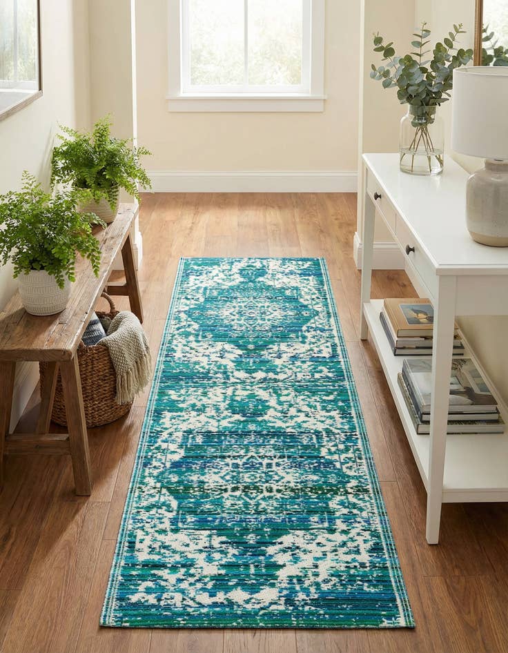 Detail image of  2' x 6'  Washable Vista Breeze Indoor / Outdoor Runner Rug
