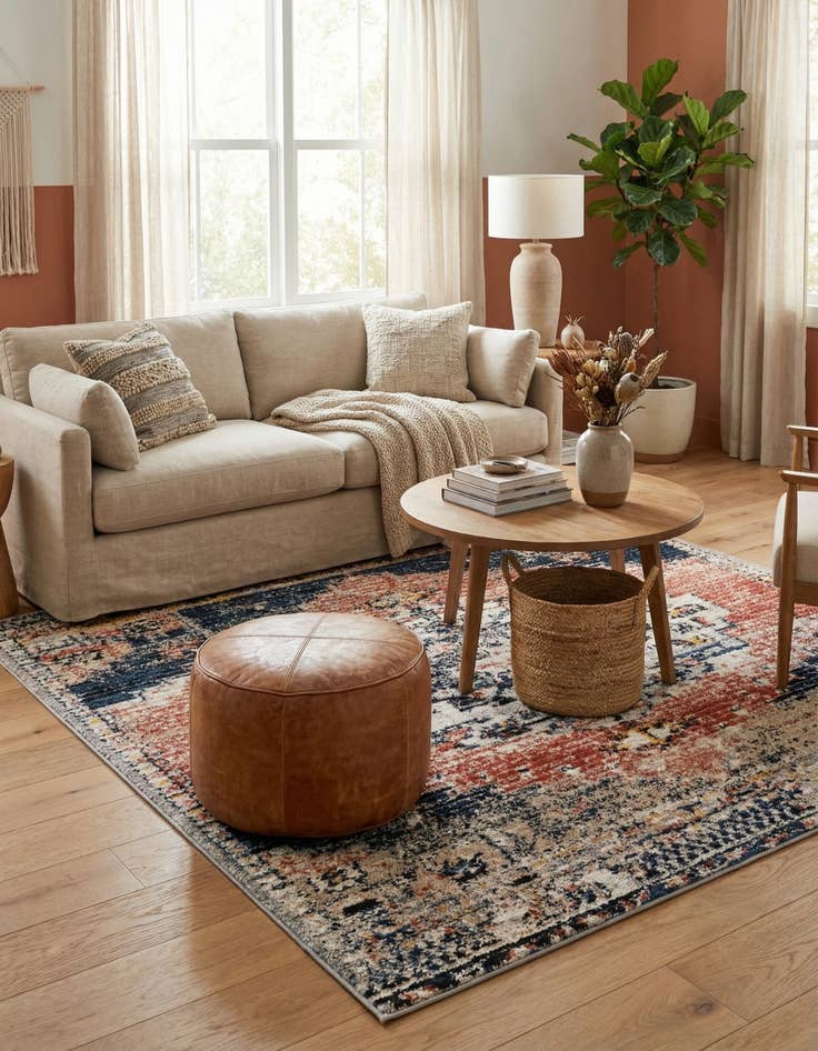 Detail image of  6' x 6' Tucson Square Rug