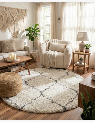 6' x 6' Marrakesh Shag Round Rug