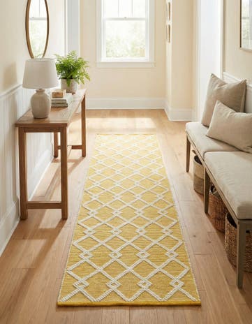 English Daisy Hand Knotted Jill Zarin Dorset Runner Rug