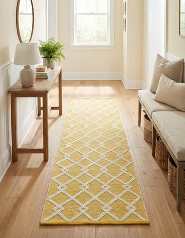 English Daisy Hand Knotted Jill Zarin Dorset Runner Rug