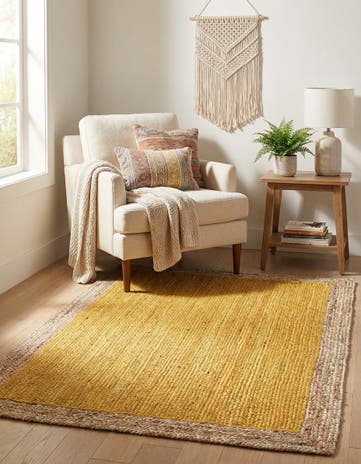 4' 1 x 6' 1 Handmade Braided Jute Rug