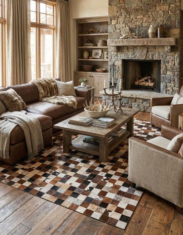 5' x 7' 10 Cowhide Rug