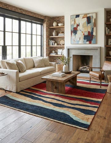 5' 7 x 7' 11 Hand Knotted Modern Ziegler Rug