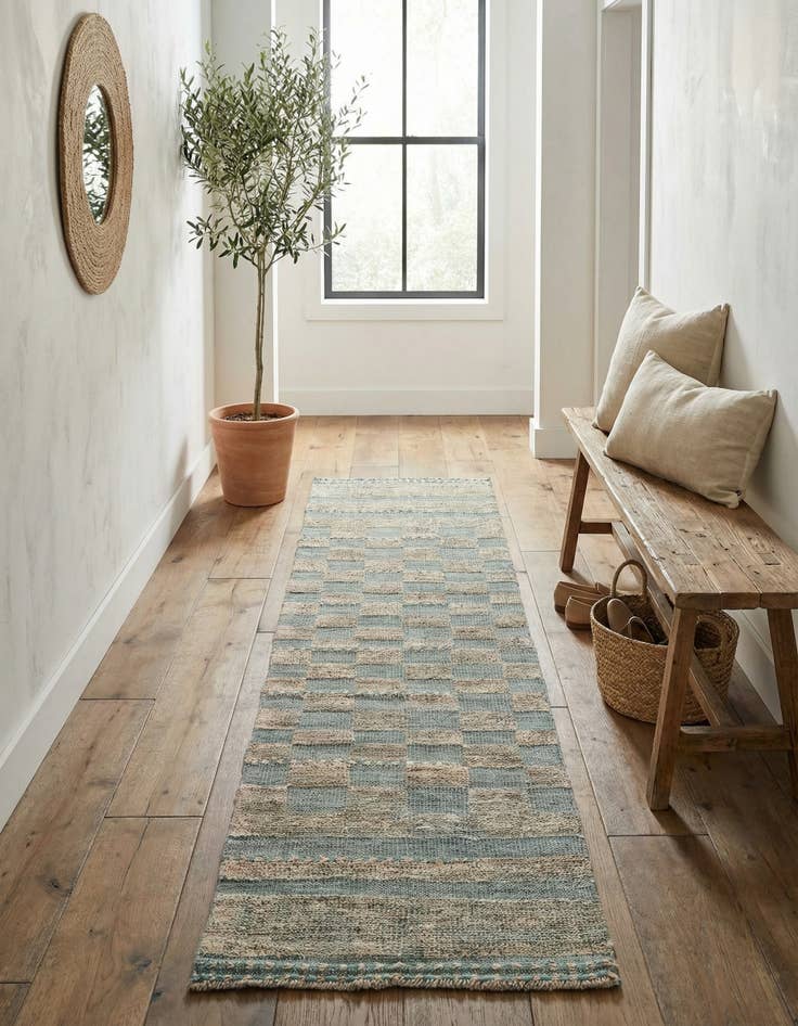 Detail image of 2' 2 x 10' 3  Hand Knotted Moroccan Wool Runner Rug