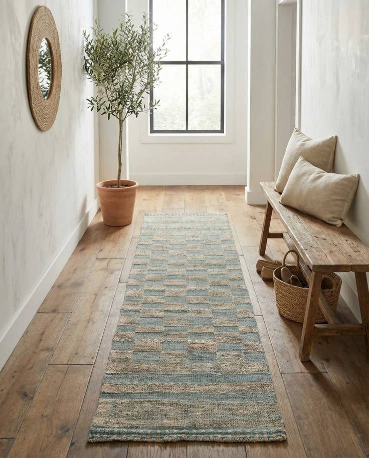 Detail image of 2' 2 x 10' 3 Hand Knotted Moroccan Wool Runner Rug