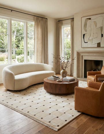 6' 5 x 9' 10 Hand Knotted Darya Wool Rug