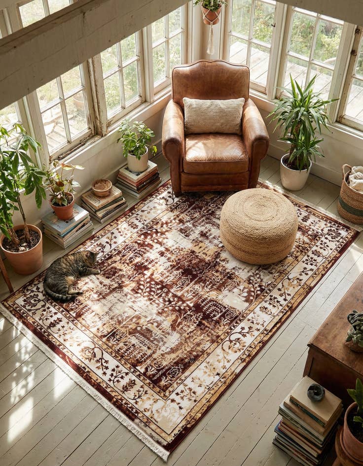 Detail image of 4' x 6' Nain Design Rug