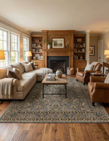 10' x 13' Kashan Design Rug