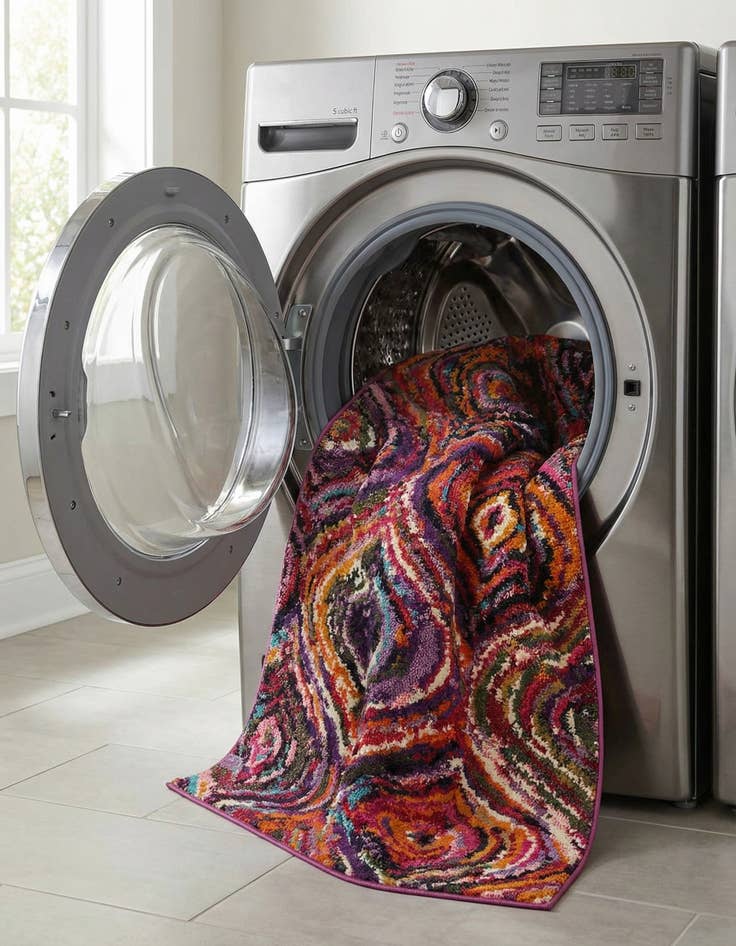 Detail image of  6' x 9'  Washable Hyacinth Rug