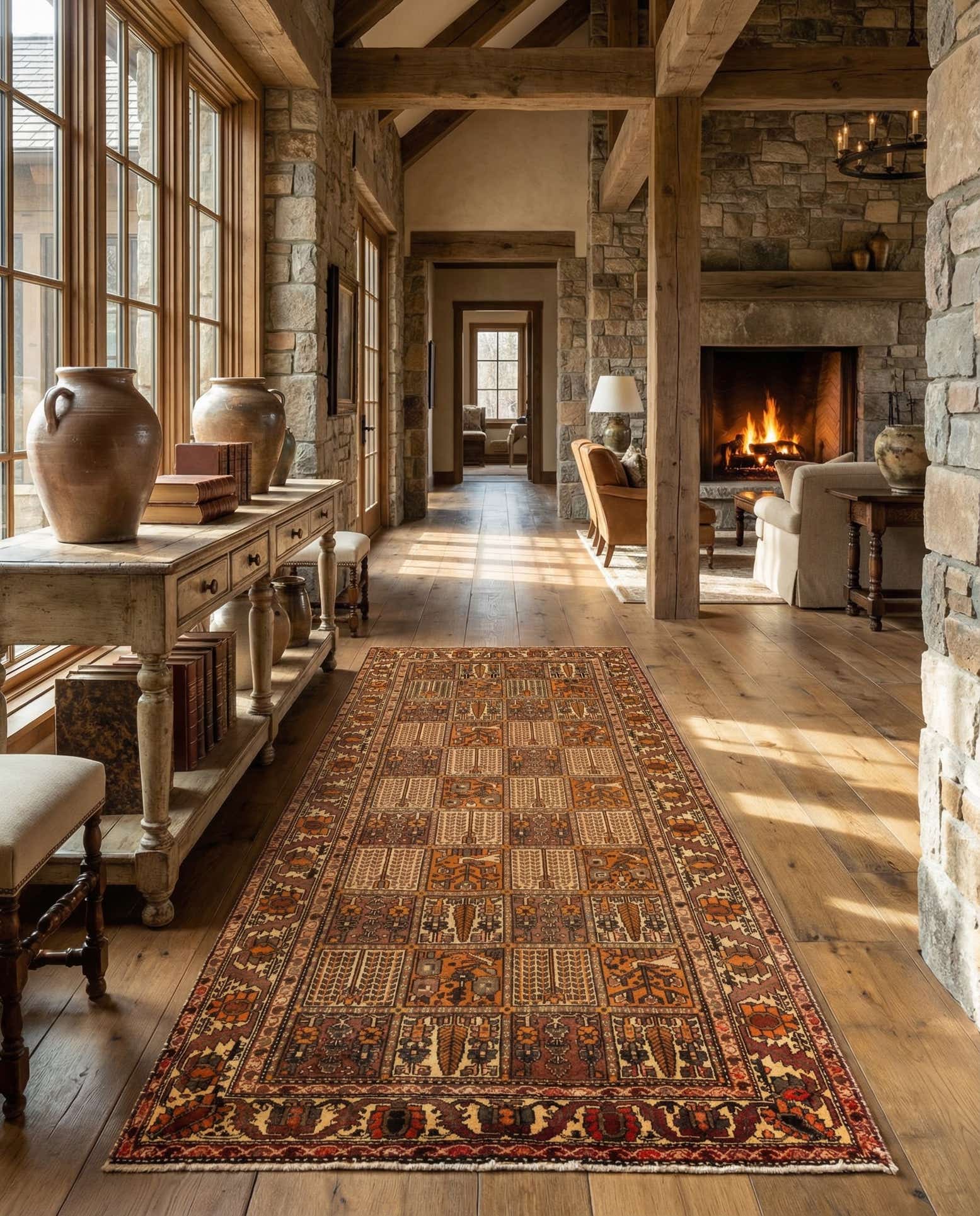 5' 2 x 10' Hand Knotted Bakhtiar Persian Wool Runner Rug