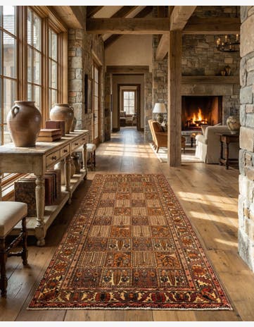 5' 2 x 10' Hand Knotted Bakhtiar Persian Wool Runner Rug