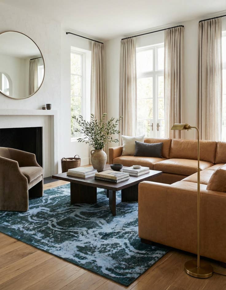 Detail image of 7' 10 x 9' 2  Hand Knotted Ultra Vintage Persian Wool Square Rug