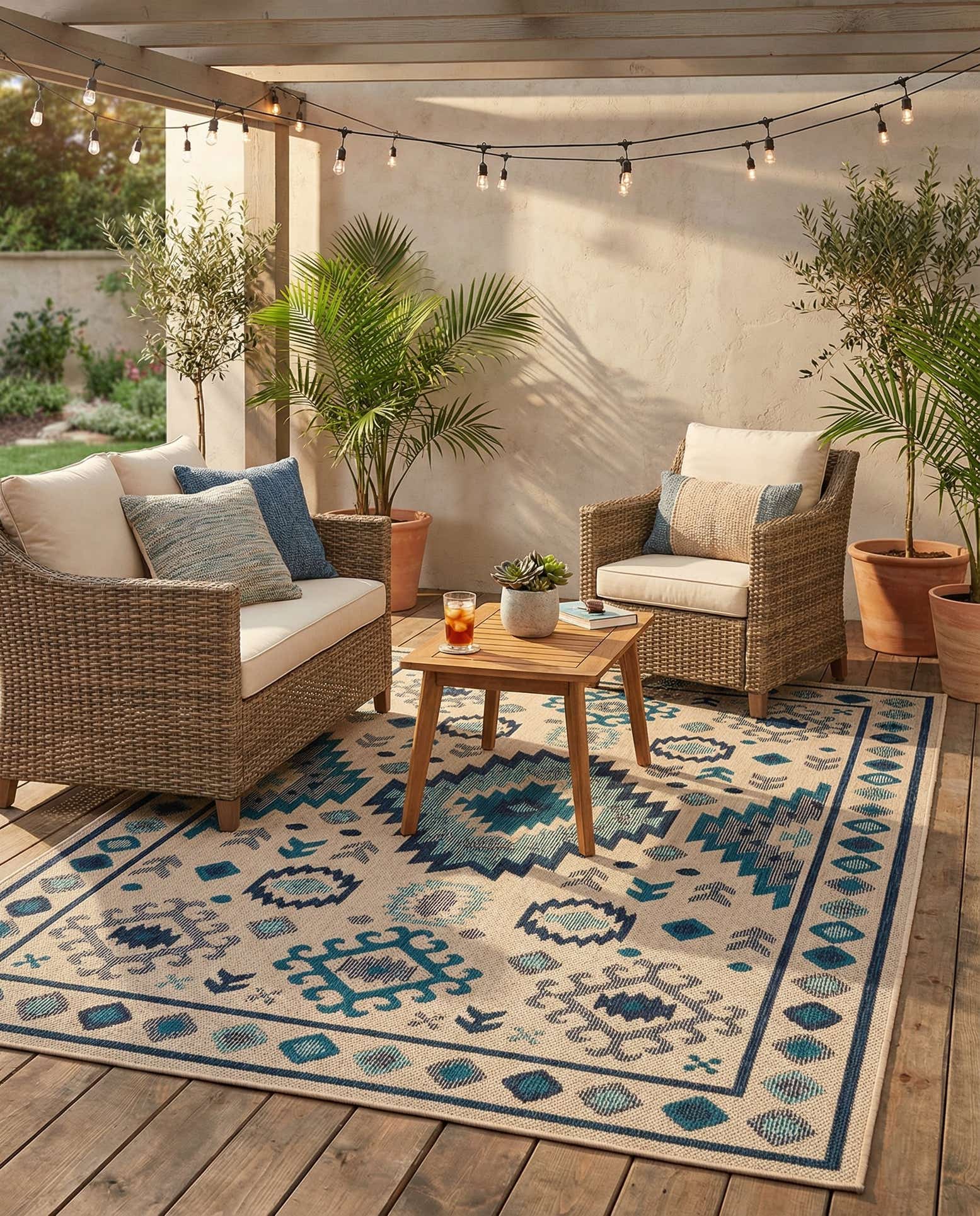 6' x 9' Easy-Clean Baja Indoor / Outdoor Rug