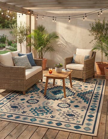6' x 9' Easy-Clean Baja Indoor / Outdoor Rug