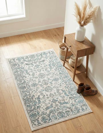 Jill Zarin Teal Uptown Central Park Rug