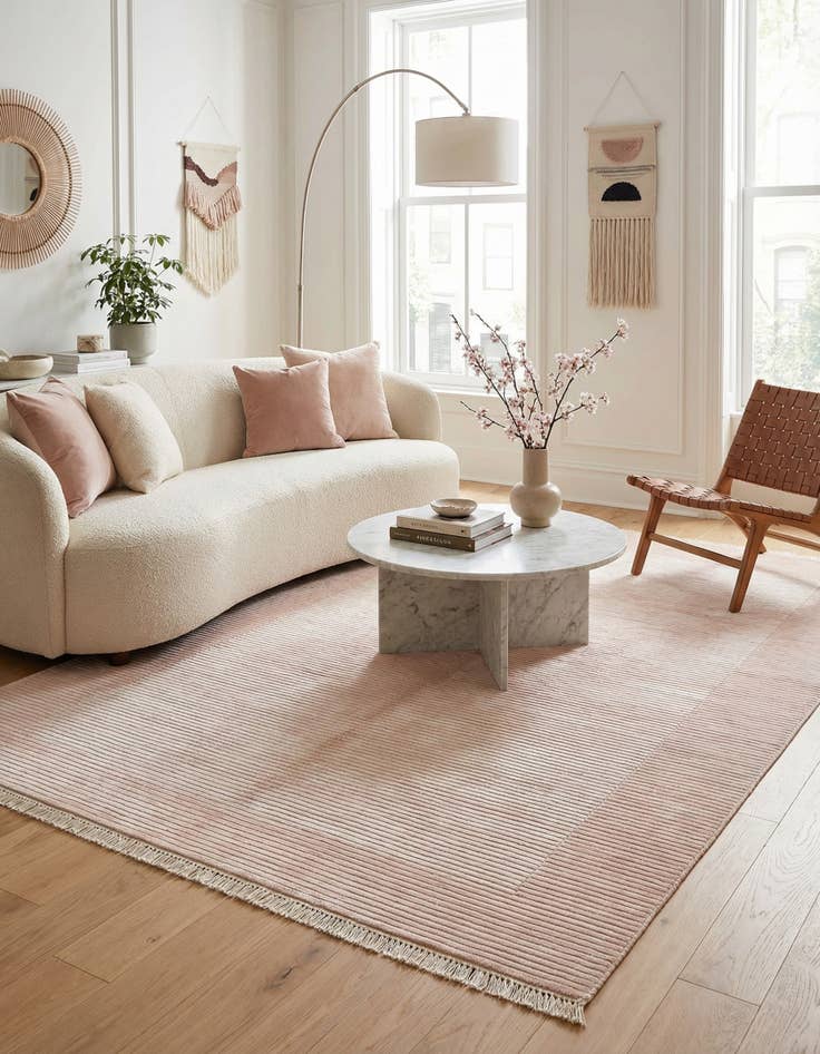 Detail image of  5' 7 x 7' 10  Hand Knotted Darya Wool Rug