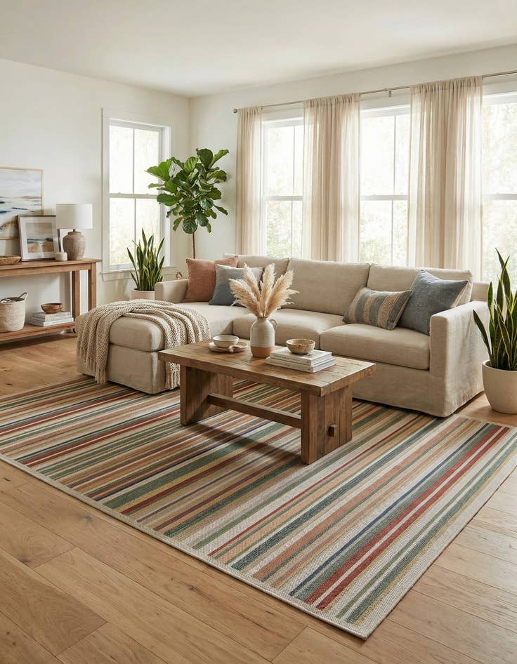 Detail image of 9' x 12'  Washable Baja Indoor / Outdoor Rug