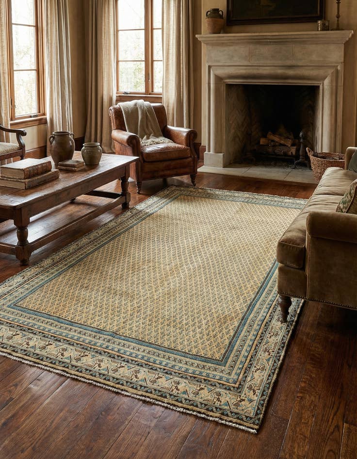 Detail image of 5' 11 x 9' 6 Vintage Wool Rug