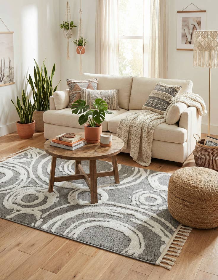 Detail image of 5' 3 x 8' Boho Rug