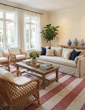 12' x 12' Easy-Clean Ribbon Indoor / Outdoor Square Rug