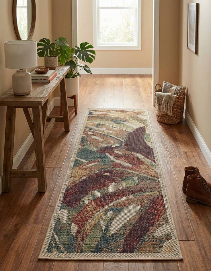 Detail image of 2' x 5' 1  Washable Baja Indoor / Outdoor Runner Rug