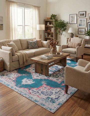 10' 6 x 13' Washable Francesca Rug