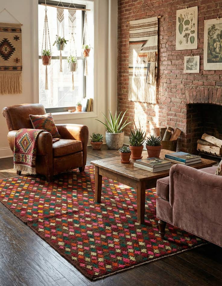 Detail image of 4' 10 x 6' 8  Hand Knotted Balouch Wool Rug