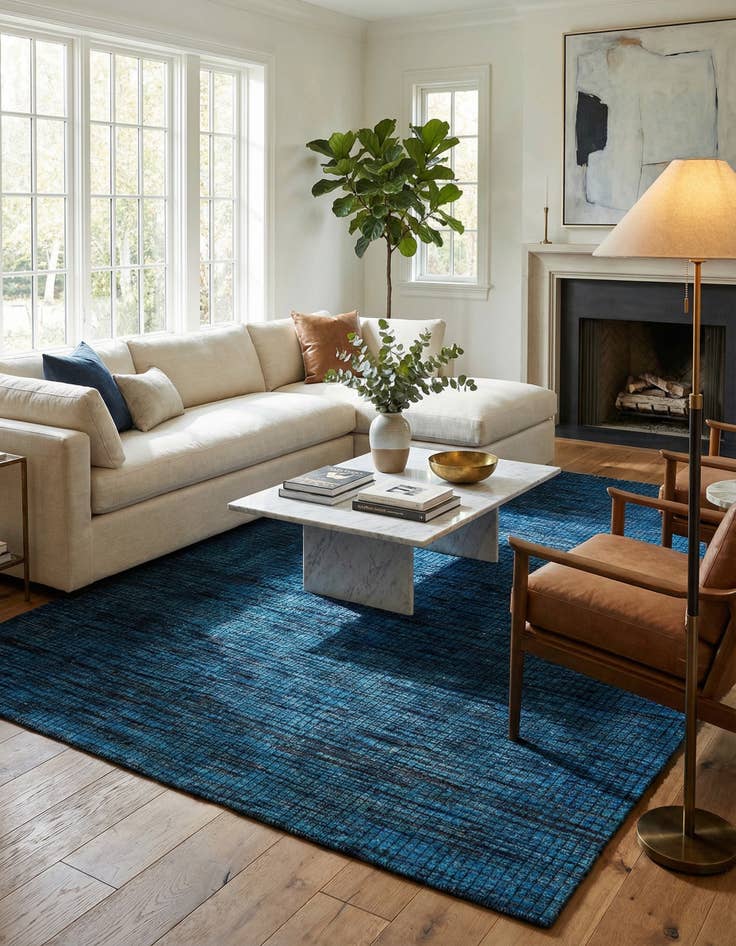 Detail image of 6' 5 x 10' 2  Hand Knotted Darya Wool Rug