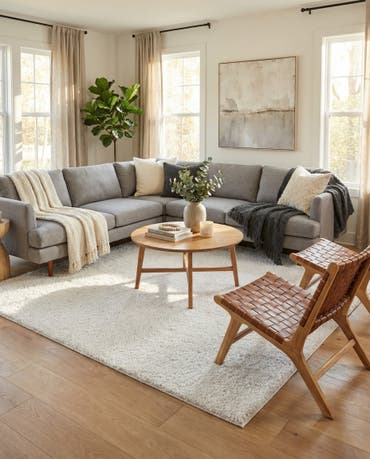  7' 10 x 10' Jill Zarin Shaggy Chic Rug