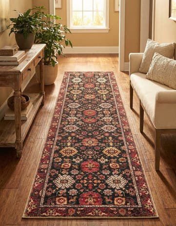 2' 7 x 10' Washable Timeless Runner Rug