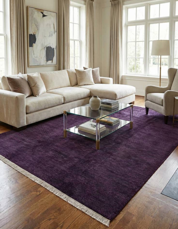 Detail image of 6' 8 x 9' 11  Hand Knotted Darya Wool Rug