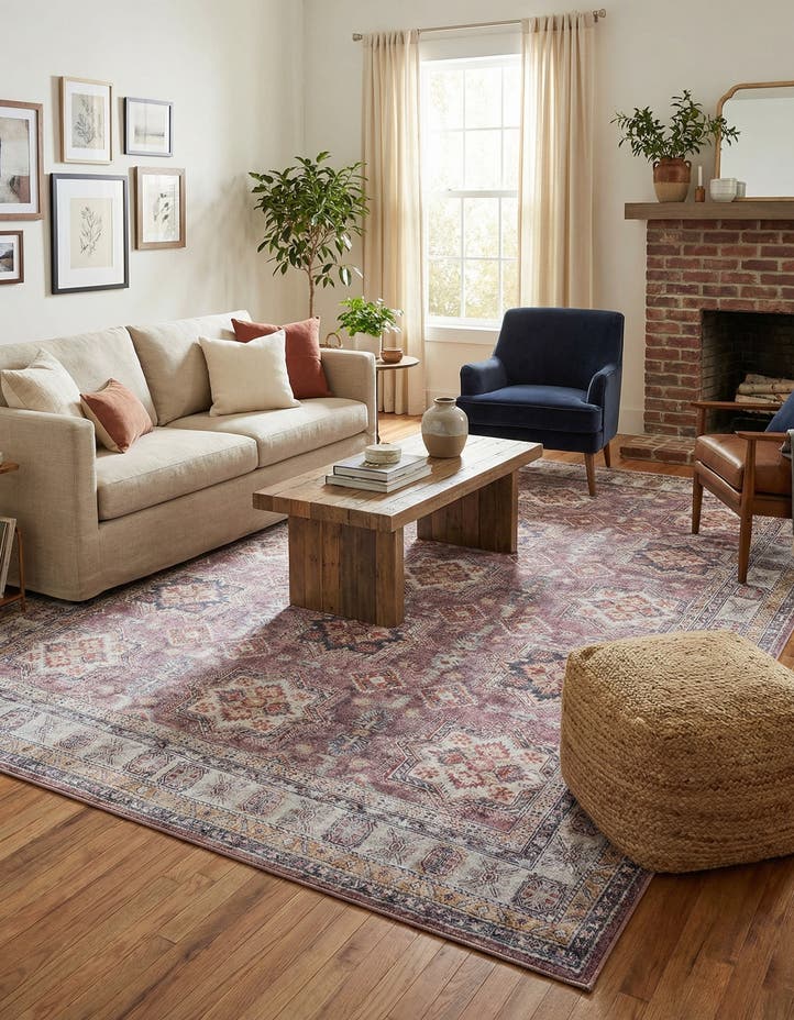 9' 5 x 13' 1 Washable Timeless Rug