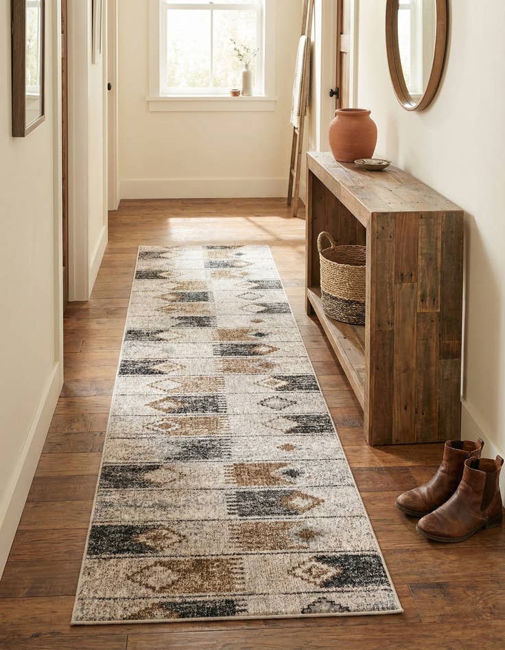 Detail image of 2' x 8' Eco Southwestern Runner Rug