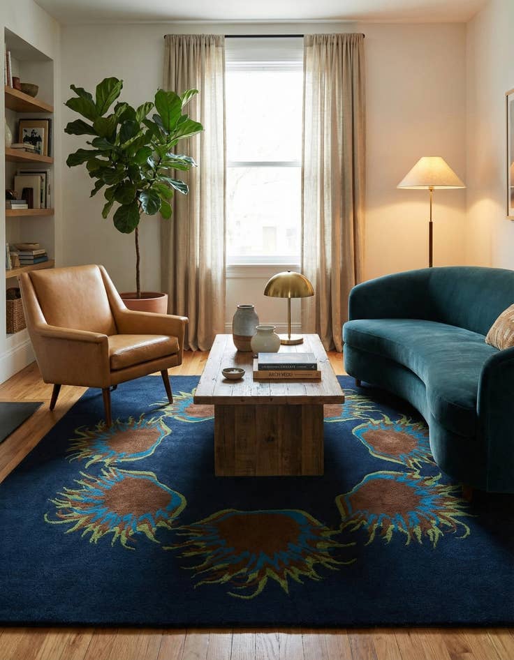 Detail image of 7' 5 x 7' 7 Luna Square Rug