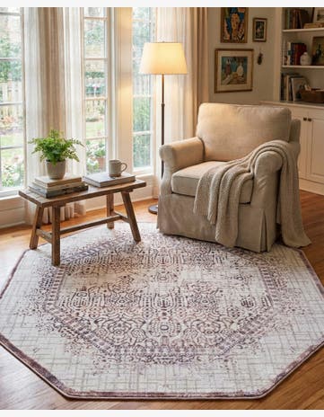 Violet Derbyshire Octagon Rug