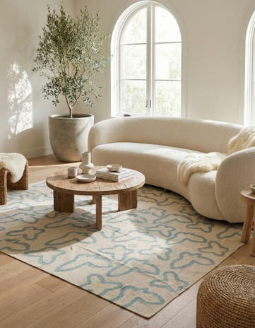 8' 2 x 9' 6 Hand Woven Kilim Modern Wool Rug