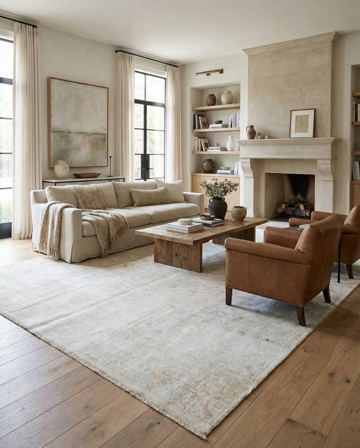 Detail image of 9' 2 x 12' 6 Hand Knotted Ultra Vintage Persian Wool Rug