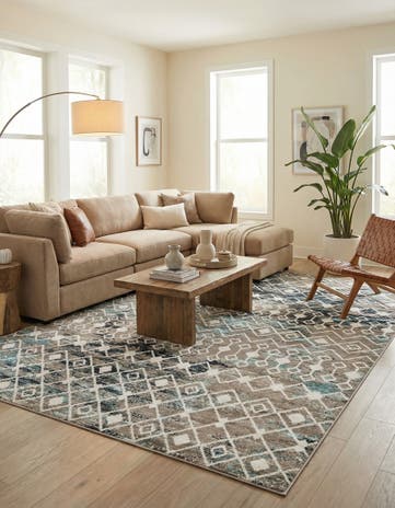 10' x 13' Moroccan Trellis Rug