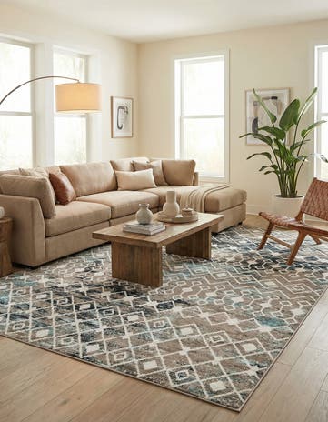 10' x 13' Moroccan Trellis Rug